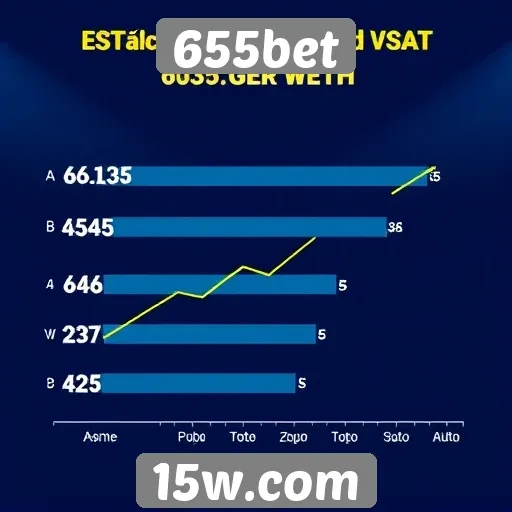 Estatísticas de acessos e popularidade do 655bet