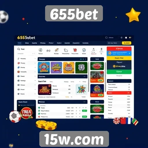 Interface do usuário do site 655bet